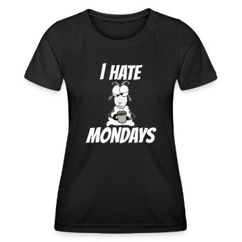 Monday - I hate Mondays - Women's Functional T-Shirt - black - Front - AI Model Female 172 light (172cm)