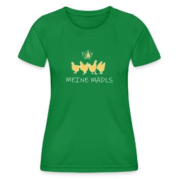 Meine Mädls - Frauen Funktions-T-Shirt - Kelly Green - Vorne - AI Model Female 172 dark (172cm)