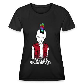 Punk skinhead rebellion Oi Idée cadeau Anarchist - T-shirt sport Femme - noir - Devant - AI Model Female 172 light (172cm)
