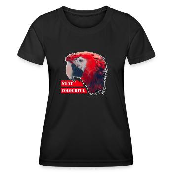 Parrot - Frauen Funktions-T-Shirt - Schwarz - Vorne - AI Model Female 172 light (172cm)