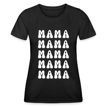 MAMMA - Frauen Funktions-T-Shirt - Schwarz - Vorne - AI Model Female 172 light (172cm)