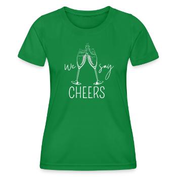 Nous disons bravo pour les arrière-plans sombres - T-shirt sport Femme - vert - Devant - AI Model Female 172 dark (172cm)