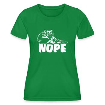 RHODESIAN RIDGEBACK Nope Chien Disant Chiens Dire - T-shirt sport Femme - vert - Devant - AI Model Female 172 dark (172cm)