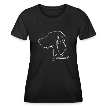 COONHOUND Profil Chiens Chien Wilsigns - T-shirt sport Femme - noir - Devant - AI Model Female 172 light (172cm)