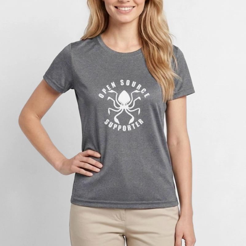 LUZILLION CODER COUTURE, OPEN SOURCE SUPPORTER Frauen Funktions-T-Shirt