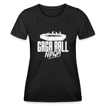 Gaga Ball Dodgeball Joueur de Gagaball Gaga Ball - T-shirt sport Femme - noir - Devant - AI Model Female 172 light (172cm)