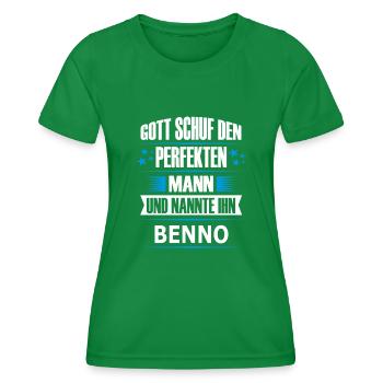 BENNO - Frauen Funktions-T-Shirt - Kelly Green - Vorne - AI Model Female 172 dark (172cm)