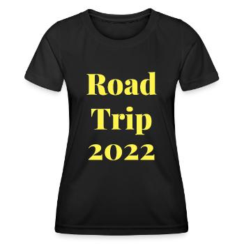 road trip 2022 - T-shirt sport Femme - noir - Devant - AI Model Female 172 light (172cm)
