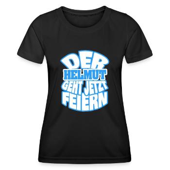 Geschenk für Helmut - Frauen Funktions-T-Shirt - Schwarz - Vorne - AI Model Female 172 light (172cm)