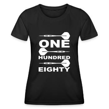 Darts Sports Fun - Women's Functional T-Shirt - black - Front - AI Model Female 172 light (172cm)