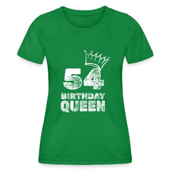 Year 54 - Women's Functional T-Shirt - kelly green - Front - AI Model Female 172 dark (172cm)