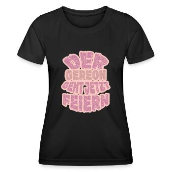 Geschenk für Gereon - Frauen Funktions-T-Shirt - Schwarz - Vorne - AI Model Female 172 light (172cm)