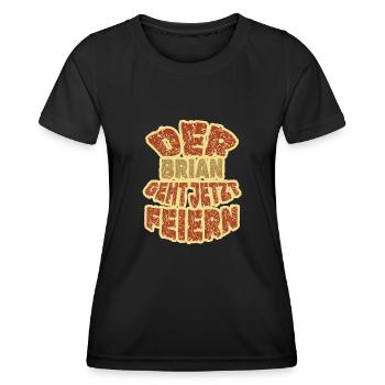 Geschenk für Brian - Frauen Funktions-T-Shirt - Schwarz - Vorne - AI Model Female 172 light (172cm)