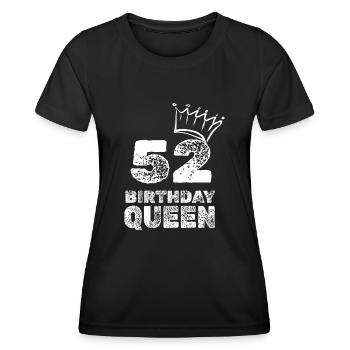 52 - Frauen Funktions-T-Shirt - Schwarz - Vorne - AI Model Female 172 light (172cm)