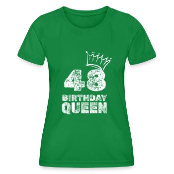 Geburtstag 48 - Frauen Funktions-T-Shirt - Kelly Green - Vorne - AI Model Female 172 dark (172cm)