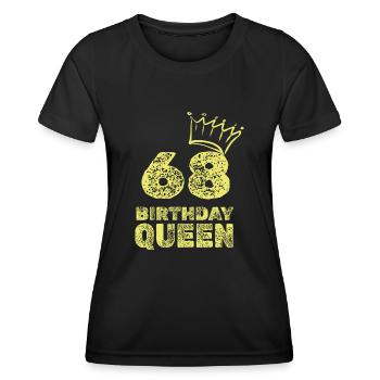 68 - T-shirt sport Femme - noir - Devant - AI Model Female 172 light (172cm)