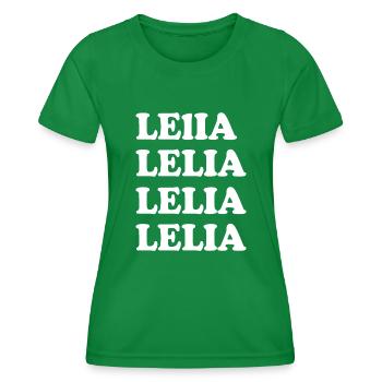 Lelia comme nom - T-shirt sport Femme - vert - Devant - AI Model Female 172 dark (172cm)
