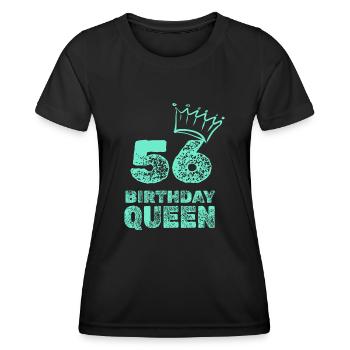 56 - Frauen Funktions-T-Shirt - Schwarz - Vorne - AI Model Female 172 light (172cm)