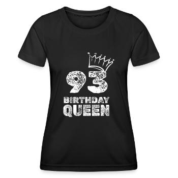 Age 93 - Women's Functional T-Shirt - black - Front - AI Model Female 172 light (172cm)