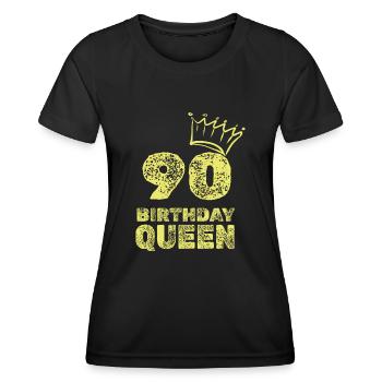 90 - T-shirt sport Femme - noir - Devant - AI Model Female 172 light (172cm)