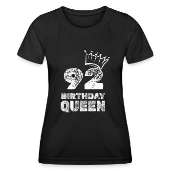 92 - T-shirt sport Femme - noir - Devant - AI Model Female 172 light (172cm)