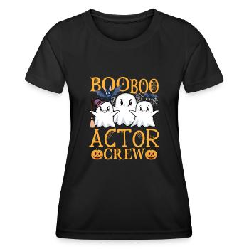 Acteur uu Drôle Acteur - T-shirt sport Femme - noir - Devant - AI Model Female 172 light (172cm)