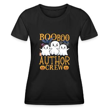 Autor uu Lustiger Autor - Frauen Funktions-T-Shirt - Schwarz - Vorne - AI Model Female 172 light (172cm)