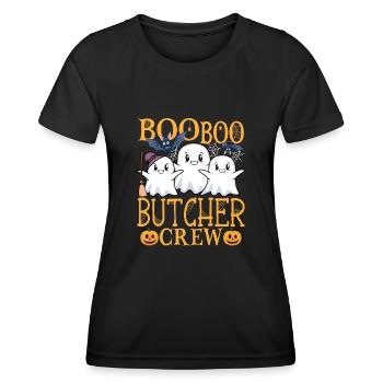 Butcher Butcher Butcher’s Shop Dicton - T-shirt sport Femme - noir - Devant - AI Model Female 172 light (172cm)