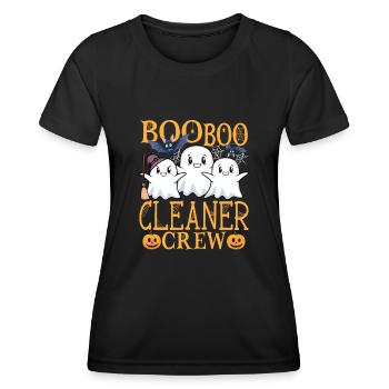 Reinigungskraft Putzfrau Reiniger Spruch - Frauen Funktions-T-Shirt - Schwarz - Vorne - AI Model Female 172 light (172cm)