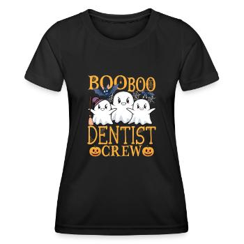 Zahnarzt uu Lustiger Zahnarzt - Frauen Funktions-T-Shirt - Schwarz - Vorne - AI Model Female 172 light (172cm)