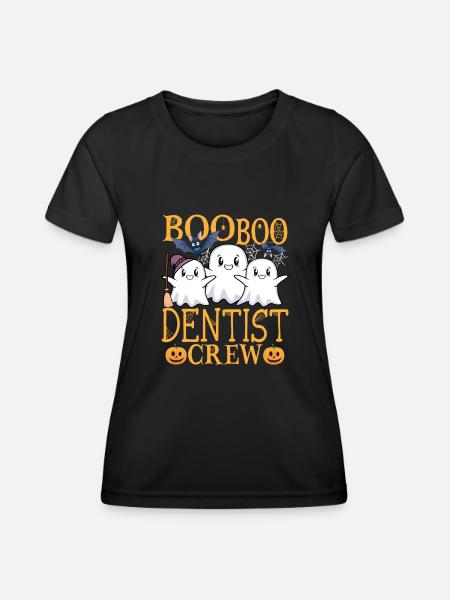 Zahnarzt uu Lustiger Zahnarzt - Frauen Funktions-T-Shirt - Schwarz