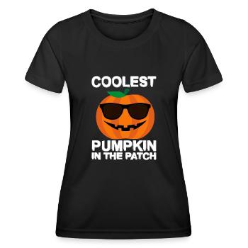 Coolest Pumpkin in the Patch - Women's Functional T-Shirt - black - Front - AI Model Female 172 light (172cm)