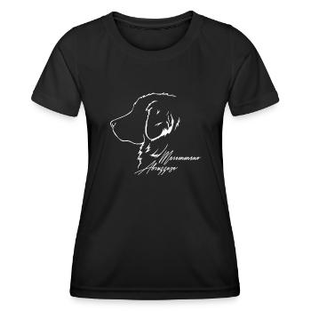 MAREMMANO ABRUZZESE Profile Dogs Dog Wilsigns - Women's Functional T-Shirt - black - Front - AI Model Female 172 light (172cm)