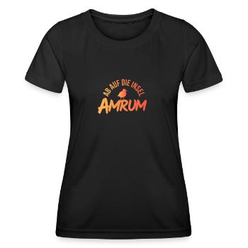 Holiday Amrum North Sea - Women's Functional T-Shirt - black - Front - AI Model Female 172 light (172cm)