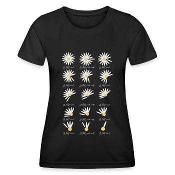 Daisy Il m’aime Il ne m’aime pas - T-shirt sport Femme - noir - Devant - AI Model Female 172 light (172cm)