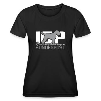 IGP RIESENSCHNAUZER HUNDESPORT Wilsigns Hunde - Frauen Funktions-T-Shirt - Schwarz - Vorne - AI Model Female 172 light (172cm)