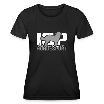 IGP HOVAWART Hundesport Wilsigns Hund Hunde - Frauen Funktions-T-Shirt - Schwarz - Vorne - AI Model Female 172 light (172cm)