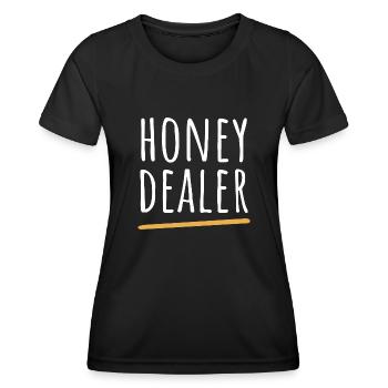 Honey Dealer Beekeeper Bee Honey Beekeeping Honeycomb - Women's Functional T-Shirt - black - Front - AI Model Female 172 light (172cm)