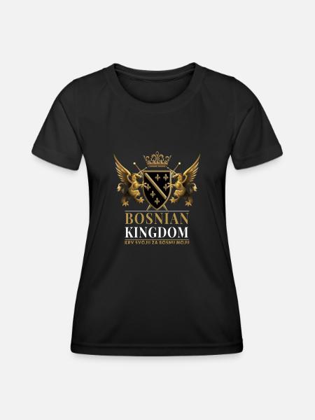 Bosnian Kingdom - Women's Functional T-Shirt - black