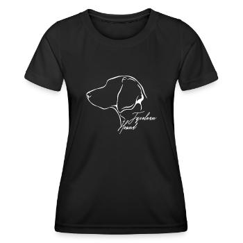 TYROLEAN HOUND Profile Dogs Dog Wilsigns - Women's Functional T-Shirt - black - Front - AI Model Female 172 light (172cm)
