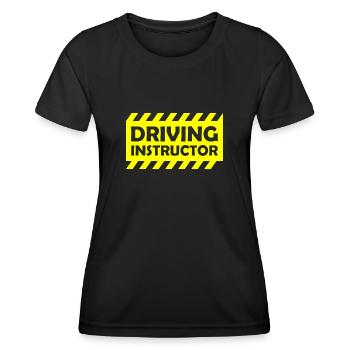 Driving Instructor - Warning - Driving Instructor - Women's Functional T-Shirt - black - Front - AI Model Female 172 light (172cm)