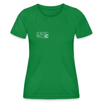 Surfboard - Women's Functional T-Shirt - kelly green - Front - AI Model Female 172 dark (172cm)
