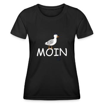 Seagull Moin - Women's Functional T-Shirt - black - Front - AI Model Female 172 light (172cm)