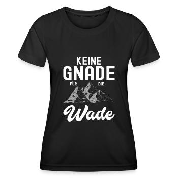 Wandern Geschenkidee Wanderer Berge Trekking - Frauen Funktions-T-Shirt - Schwarz - Vorne - AI Model Female 172 light (172cm)