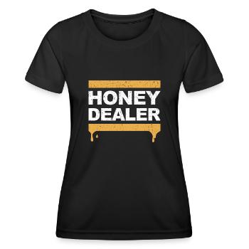 Honey Dealer Beekeeper Bee Honey Beekeeping Honeycomb - Women's Functional T-Shirt - black - Front - AI Model Female 172 light (172cm)