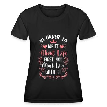 Time Modern - Women's Functional T-Shirt - black - Front - AI Model Female 172 light (172cm)