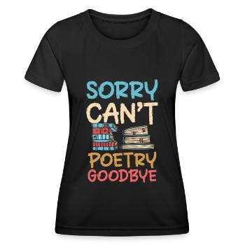 Buch Schreiben Literatur - Frauen Funktions-T-Shirt - Schwarz - Vorne - AI Model Female 172 light (172cm)