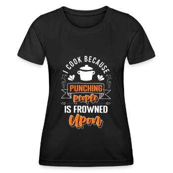 Küchenchef Restaurant Beruf Chefkoch - Frauen Funktions-T-Shirt - Schwarz - Vorne - AI Model Female 172 light (172cm)
