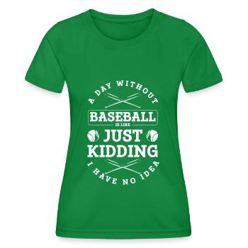 Joueur de baseball gagnant Softball USA - T-shirt sport Femme - vert - Devant - AI Model Female 172 dark (172cm)