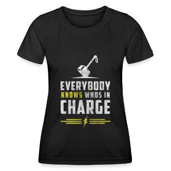 Thor Norse Lightning Celts - Women's Functional T-Shirt - black - Front - AI Model Female 172 light (172cm)